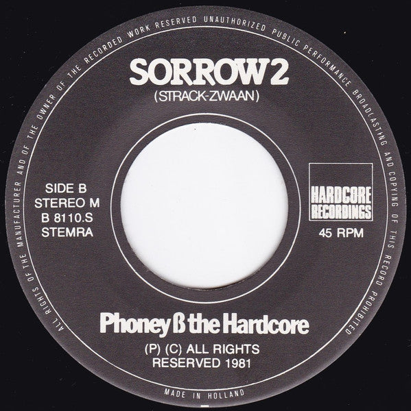 Phoney & The Hardcore : Sorrow 1 & 2 (7")