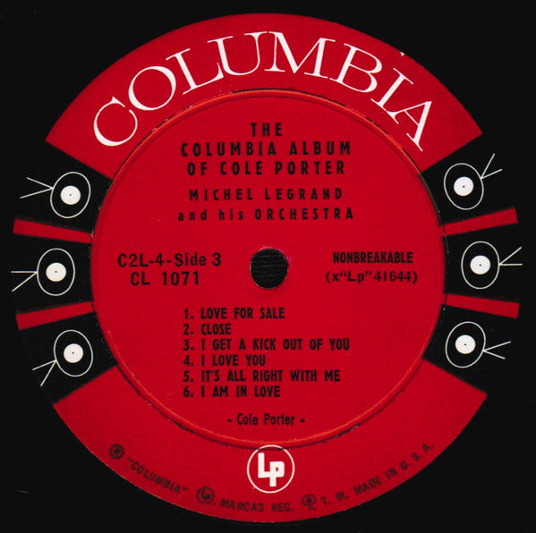 Michel Legrand Et Son Orchestre : The Columbia Album Of Cole Porter (2xLP, Album, Mono, Bri)