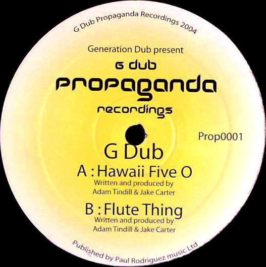 Generation Dub : Hawaii Five O / Flute Thing (12")