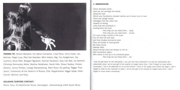 Kalahari Surfers : Volume One The Eighties (CD, Album, Comp)