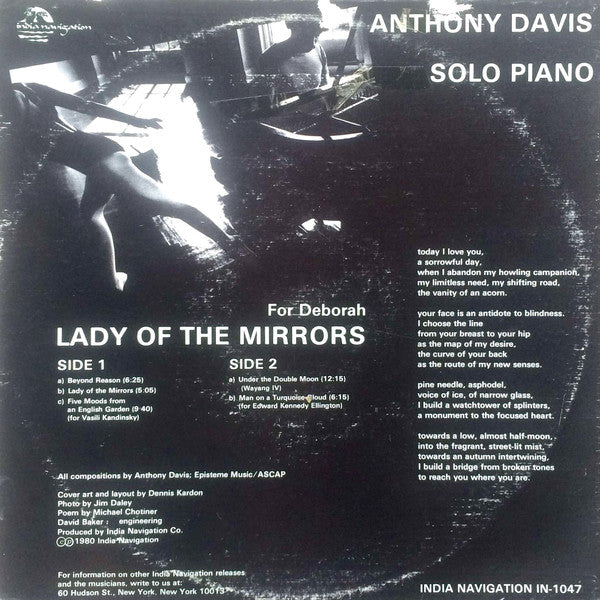 Anthony Davis (2) : Lady Of The Mirrors (LP, Album)