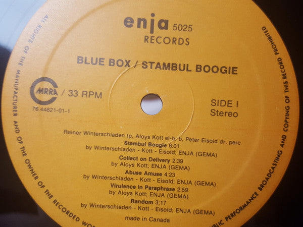 Blue Box (3) : Stambul Boogie (LP, Album)