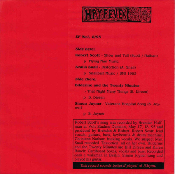 Various : EP No 1 (7", EP)