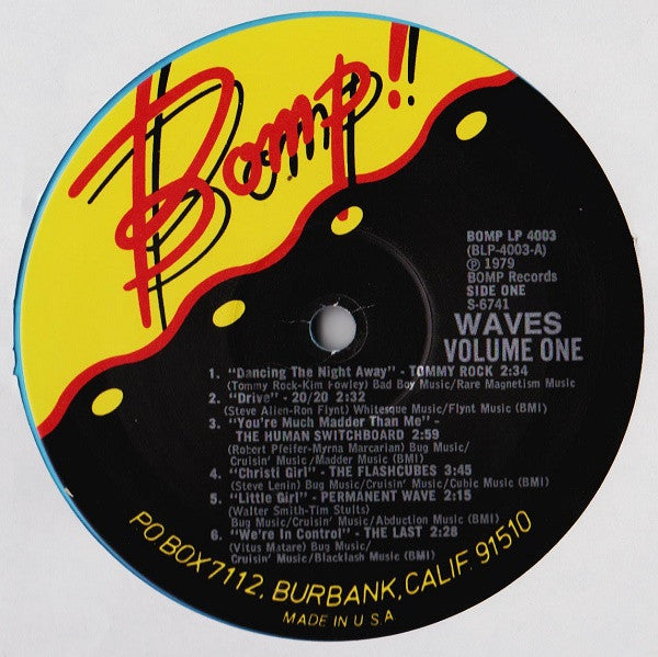 Various : Waves (An Anthology Of New Music Vol.1 January 1979) (LP, Comp, Blu)