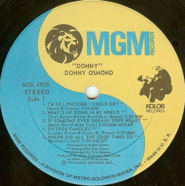 Donny Osmond : Donny (LP, Pre)