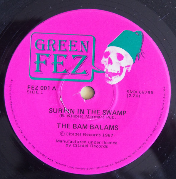 The Bam Balams : Surfin' In The Swamp (7", Single)
