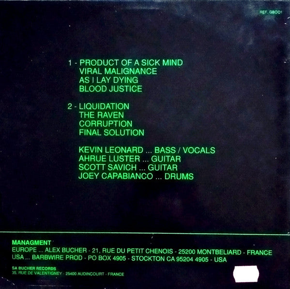 The Horde Of Torment : Product Of A Sick Mind (LP, Comp)