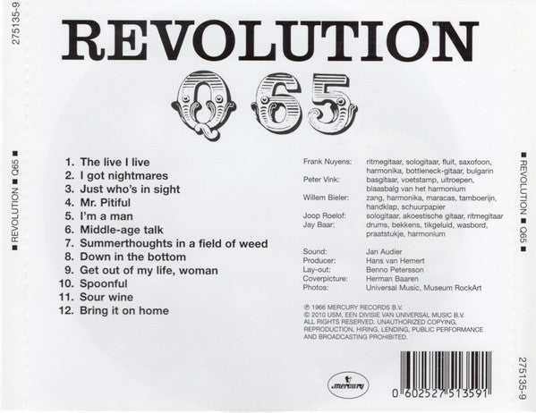 Q65 : Revolution (CD, Album, RE)