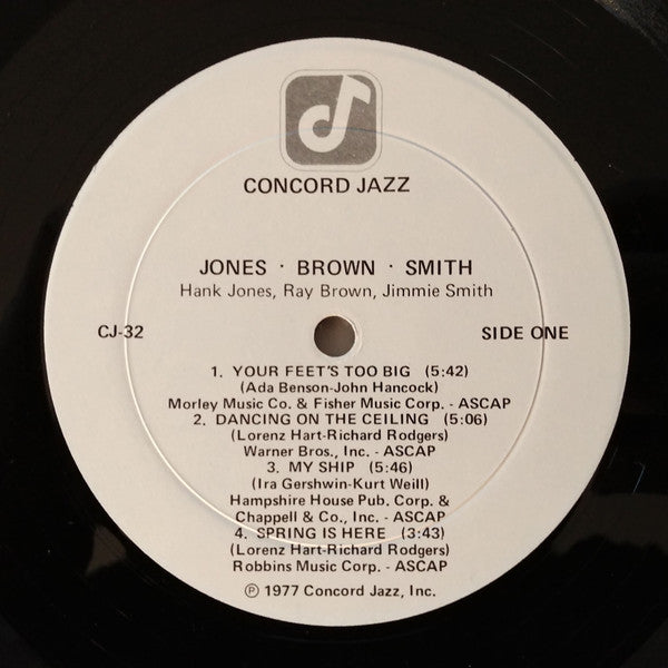 Jones*, Brown*, Smith* : Jones - Brown - Smith (LP, Album)