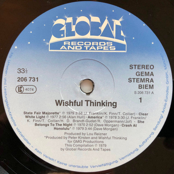 Wishful Thinking : Wishful Thinking (LP, Comp, RE)