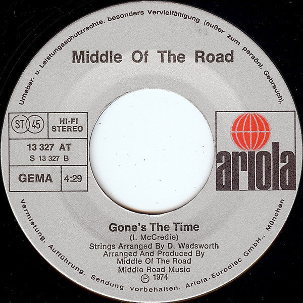 Middle Of The Road : Rockin' Soul  (7", Single)
