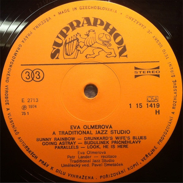 Eva Olmerová & Traditional Jazz Studio : Eva Olmerová (LP, Comp, RP)