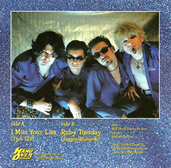 Thee S.T.P. : I Miss Your Lies (7", Single)