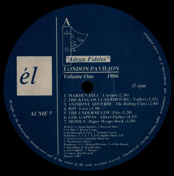 Various : London Pavilion Volume One (LP, Comp)