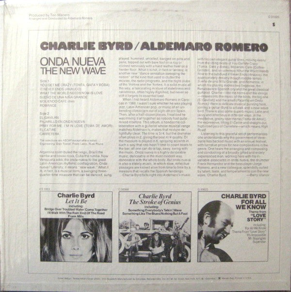 Charlie Byrd / Aldemaro Romero : Onda Nueva / The New Wave (LP, Album)