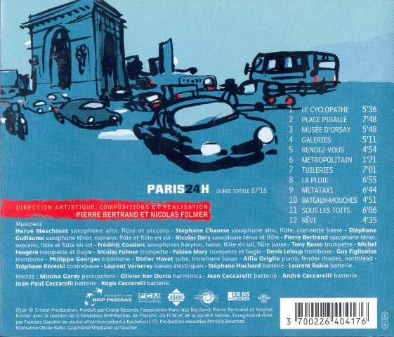 Paris Jazz Big Band, Pierre Bertrand (2), Nicolas Folmer : Paris24h (CD, Album)
