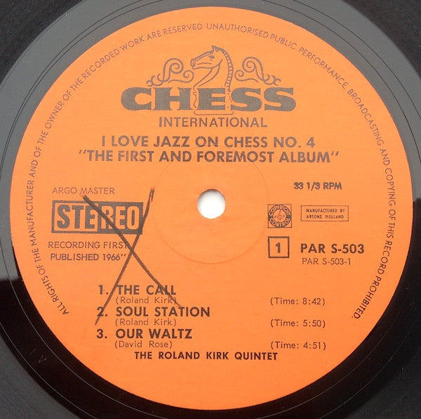 Roland Kirk : The First And Foremost Album (LP, Album, RE)