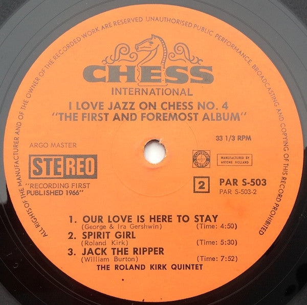 Roland Kirk : The First And Foremost Album (LP, Album, RE)