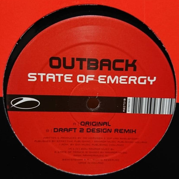 Outback : State Of Emergy (12")