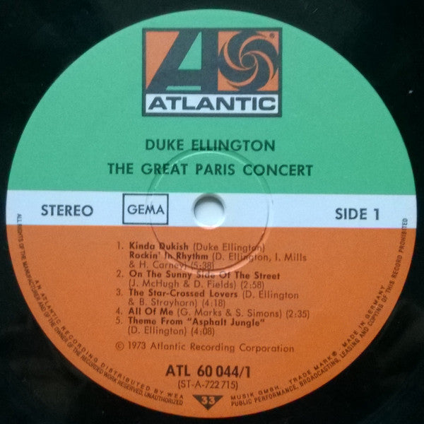 Duke Ellington : The Art Of Duke Ellington / The Great Paris Concert (2xLP, Album)