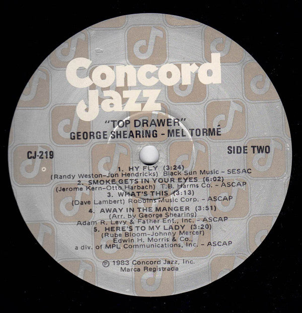George Shearing, Mel Tormé : Top Drawer (LP, Album)