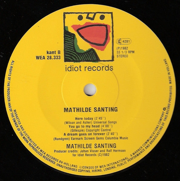 Mathilde Santing : Mathilde Santing (10", MiniAlbum)
