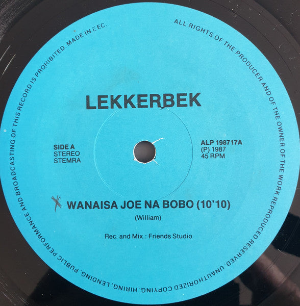 Lekkerbek (2) : Wanaisa Joe Na Bobo (12")