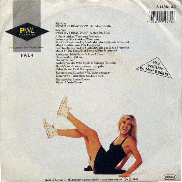 Mandy Smith : Positive Reaction (7", Single)