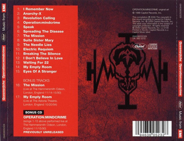 Queensrÿche : Operation: Mindcrime (CD, Album, RM + CD + RE)