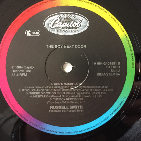 Russell Smith (5) : The Boy Next Door (LP, Album)