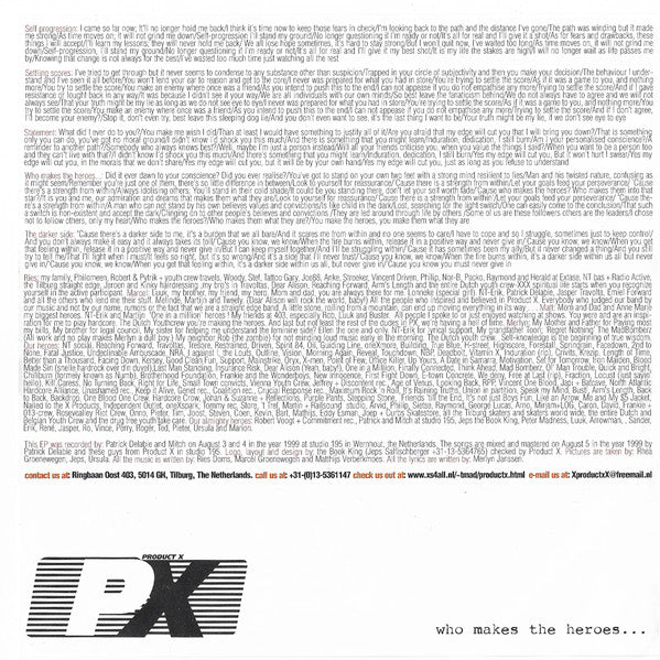 Product X : Who Makes The Heroes... (7", EP)