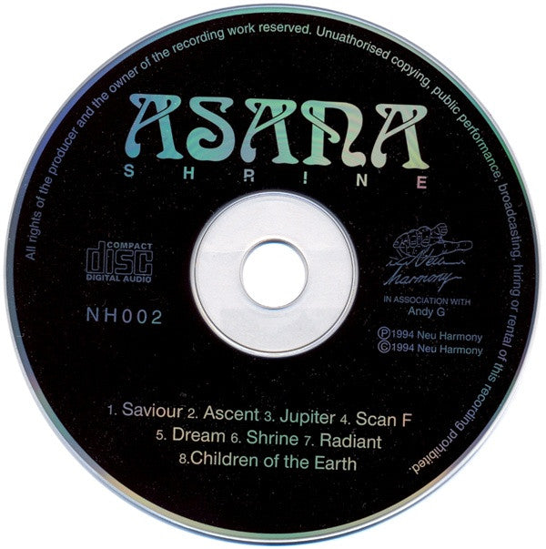 Asana : Shrine (CD, Album)