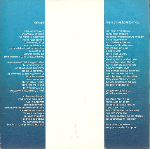 Helene Dineen : This Is All We Have To Know (7", Blu)