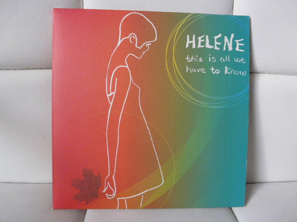Helene Dineen : This Is All We Have To Know (7", Blu)