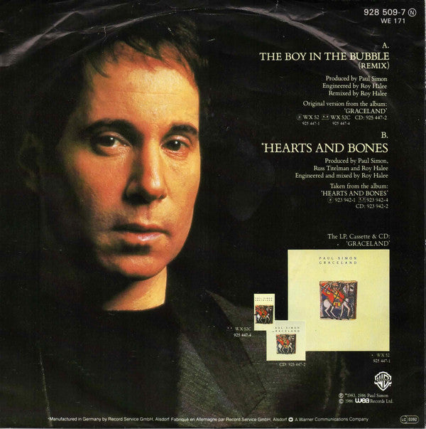 Paul Simon : The Boy In The Bubble (Remix) (7", Single)