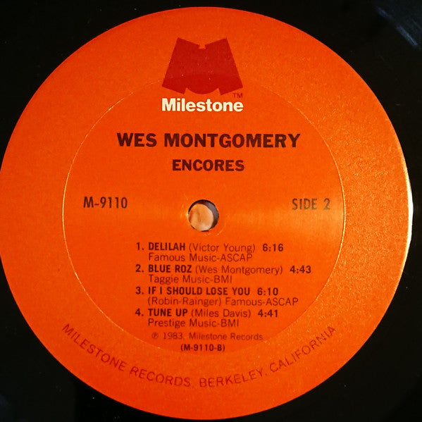 Wes Montgomery : Encores (LP, Comp)