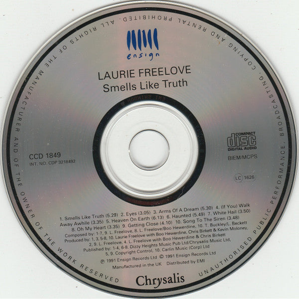 Laurie Freelove : Smells Like Truth (CD, Album)