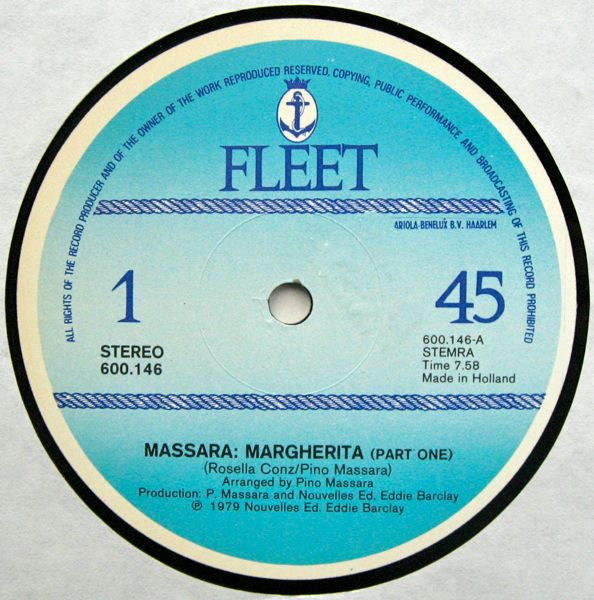 Pino Massara : Margherita (12", Maxi, Ltd)