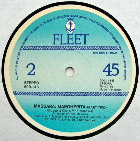 Pino Massara : Margherita (12", Maxi, Ltd)
