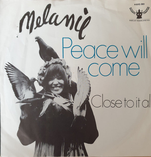Melanie (2) : Peace Will Come (According To Plan) (7", Single, Mono)