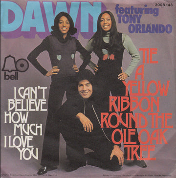 Dawn (5) Featuring Tony Orlando : Tie A Yellow Ribbon Round The Ole Oak Tree (7", Single)