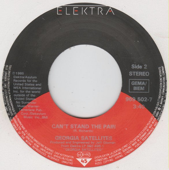 The Georgia Satellites : Keep Your Hands To Yourself (7", Single)