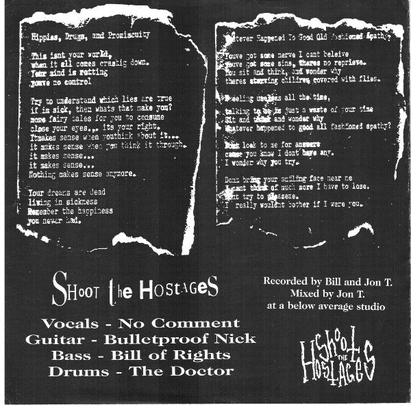 Shoot The Hostages : Shoot First Live Free! (7", EP)