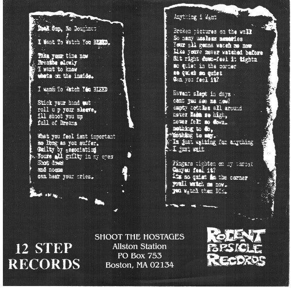 Shoot The Hostages : Shoot First Live Free! (7", EP)