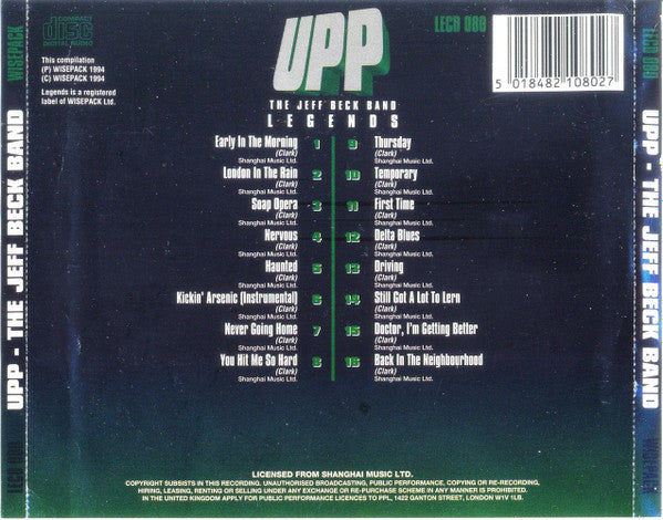 UPP-The Jeff Beck Band : UPP - The Jeff Beck Band (CD)