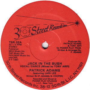 Patrick Adams Featuring Larri Lee : Jack In The Bush (12")