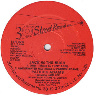 Patrick Adams Featuring Larri Lee : Jack In The Bush (12")