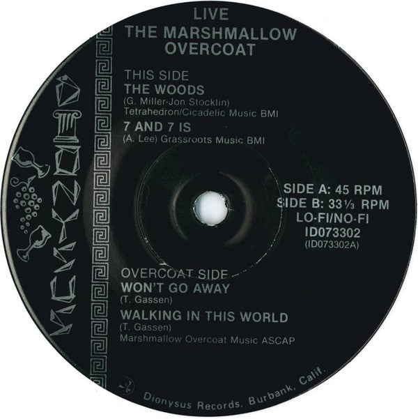 The Marshmallow Overcoat : Alive (7", EP, Whi)