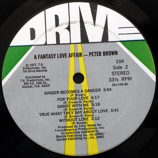 Peter Brown (2) : A Fantasy Love Affair (LP, Album, Mon)