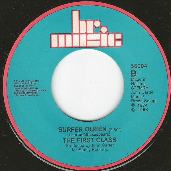 The First Class* : Beach Baby (7", Single)